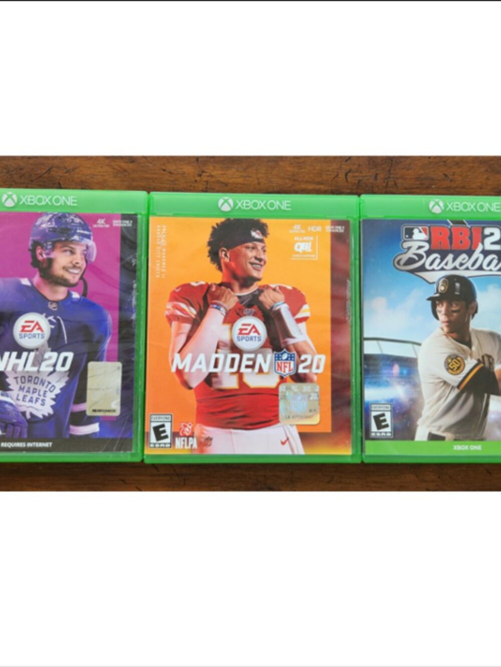 Xbox One Sports Game Bundle: NHL 20, Madden 20, RBI Baseball 20